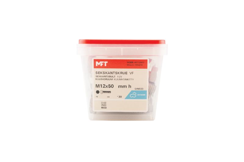 550218 Sekskantskrue VF DIN933 (b)