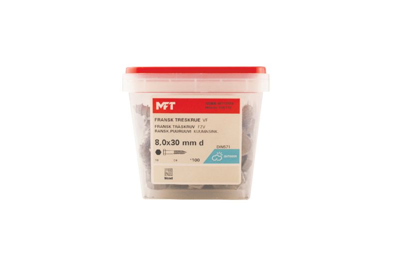 508110 Fransk treskrue 6KT VF DIN571 (b)