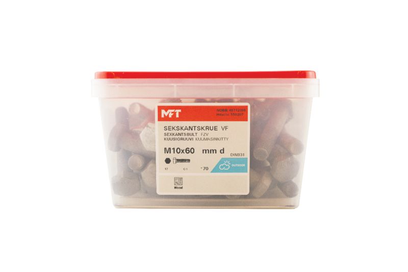 550207 Sekskantskrue VF DIN931 (b)