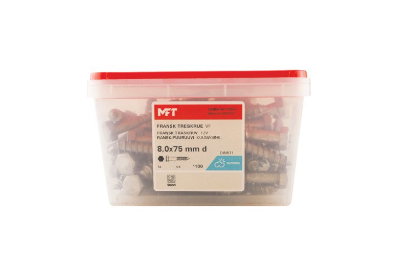 508116 Fransk treskrue VF DIN571 (b) 508116 Fransk treskrue VF DIN571 (b)