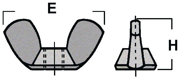 Vingemutter (Amerikansk)